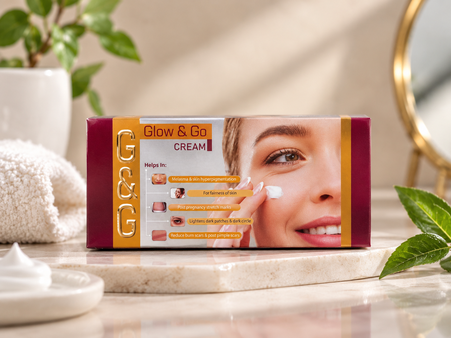 Glow & Go Cream Skincare Display